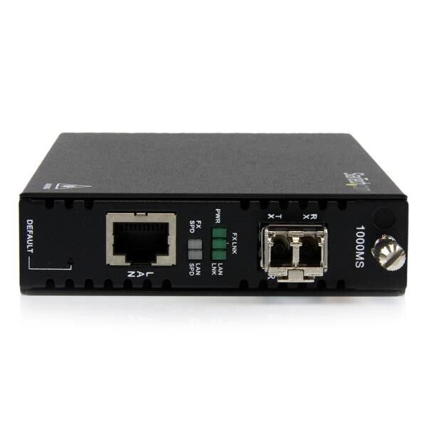 StarTech.com OAM Managed Gigabit Ethernet Fiber Media Converter - Multi Mode LC 550m - 802.3ah Compliant