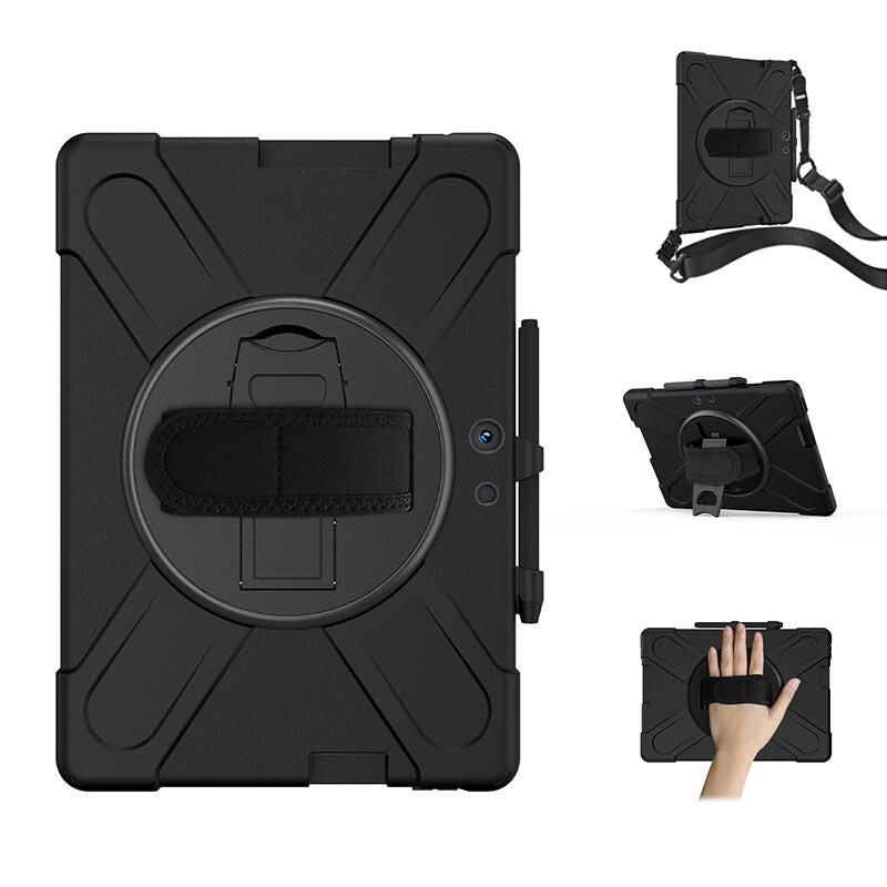 eSTUFF AUSTIN Defender Case for Microsoft Surface Pro X - Black