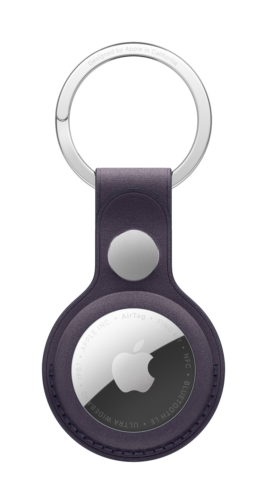 Apple AirTag FineWoven Key Ring – Midnight Purple