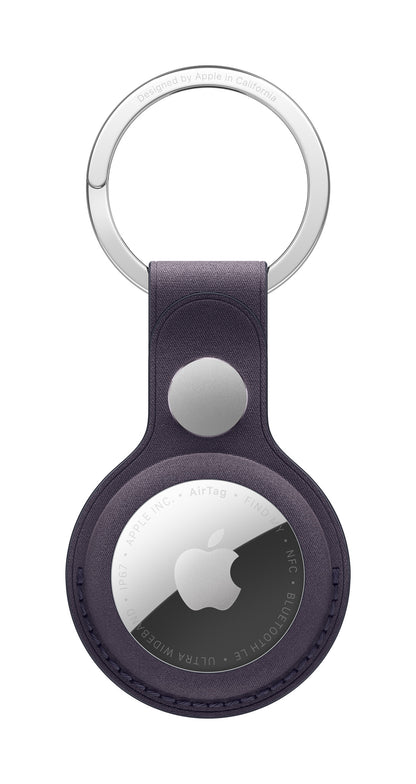 Apple AirTag FineWoven Key Ring – Midnight Purple