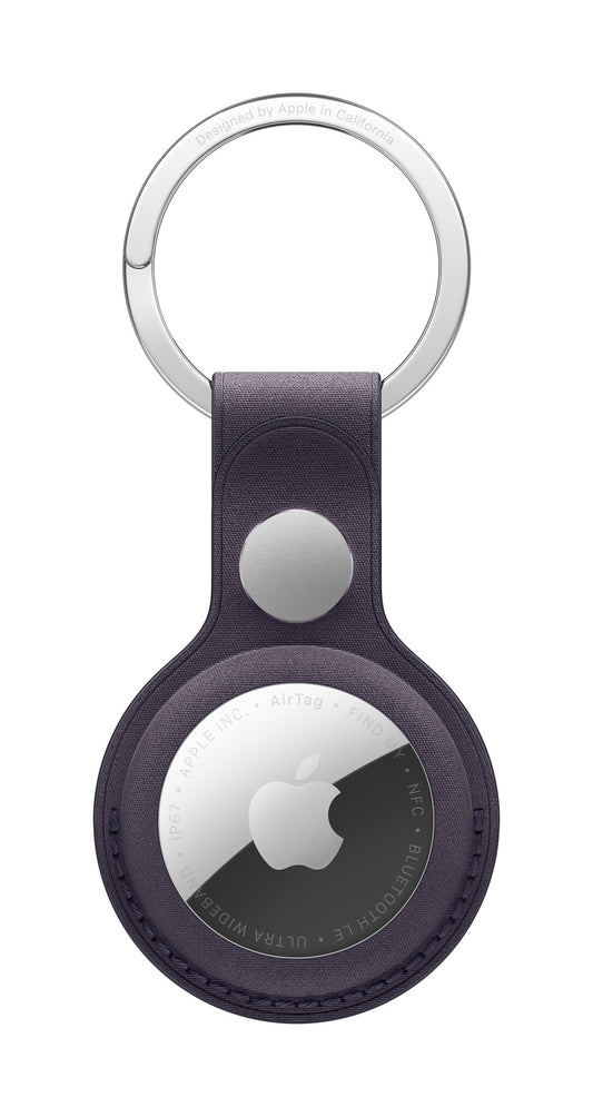 Apple AirTag FineWoven Key Ring – Midnight Purple