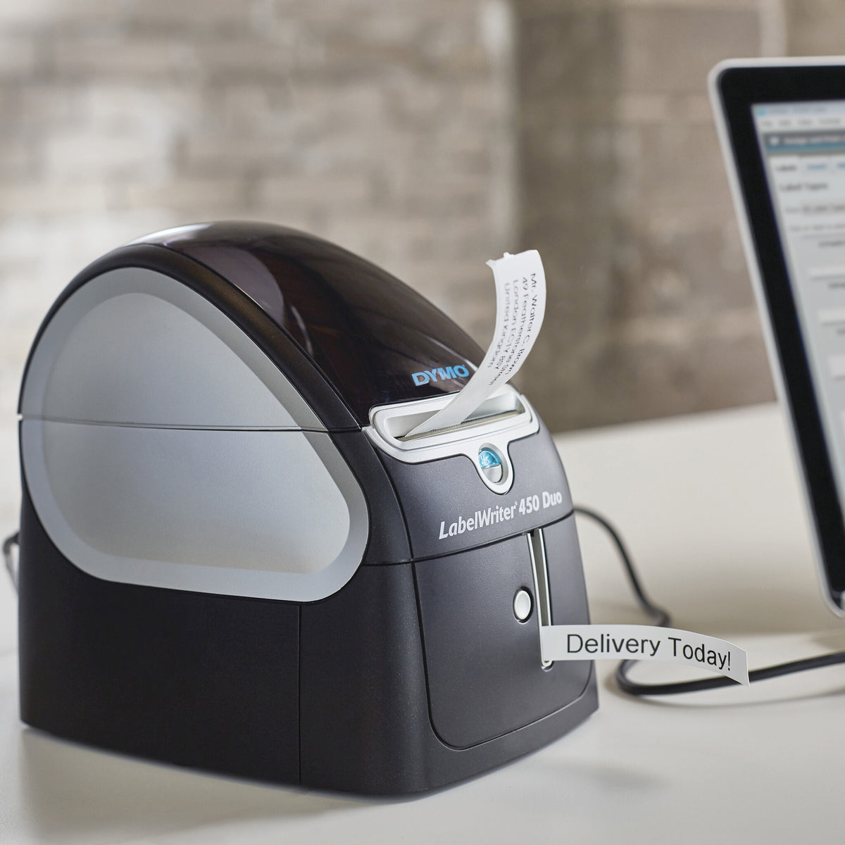 DYMO LabelWriter 450 Duo Label Maker | Direct Thermal Label Printer | Fast Printing of LabelsBarcodes & More | Prints both LW Labels & D1 Plastic Labels