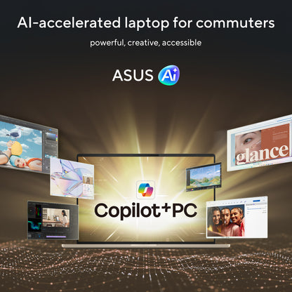 ASUS Zenbook A14 UX3407NA-QD148W Copilot+ PC Snapdragon X2E-88-100 Laptop 35.6 cm (14") WUXGA 16 GB LPDDR5x-SDRAM 1 TB SSD Wi-Fi 7 (802.11be) Windows 11 Home Beige