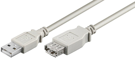 Microconnect USBAAF2 USB cable 1.8 m USB 2.0 USB A Grey