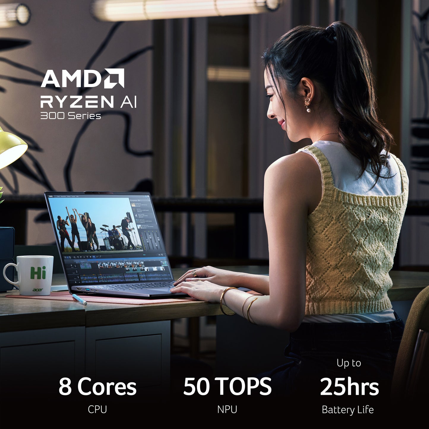 Acer Swift Go 14 AI SFG14-64 - AMD Ryzen AI 7 350, 16GB, 1TB SSD, 14" WUXGA OLED, Windows 11 Copilot+ Notebook