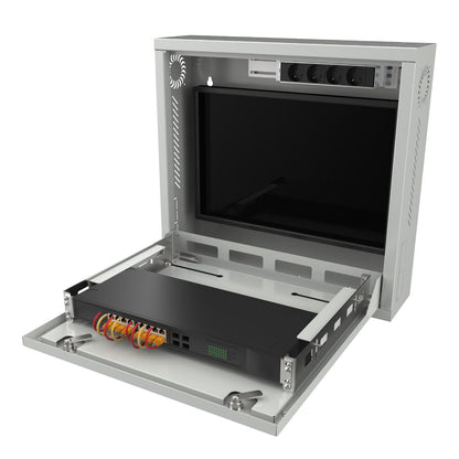 Lanview RWSLMWH1 rack cabinet 1U Wall mounted rack White