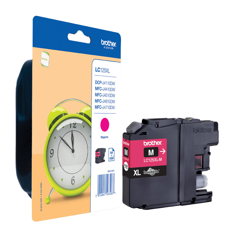 Brother LC125XLM ink cartridge 1 pc(s) Original Extra (Super) High Yield Magenta