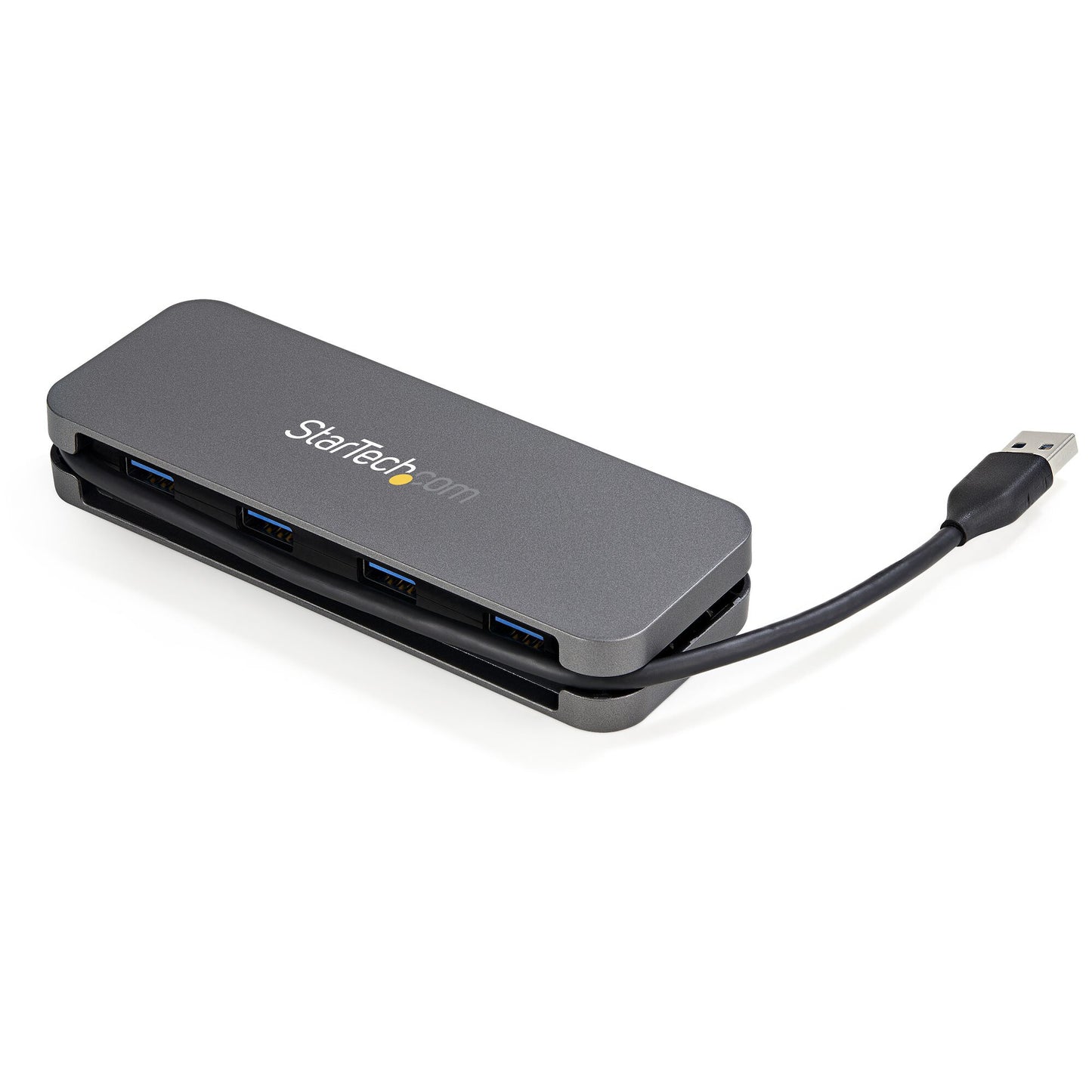 StarTech.com 4 Port USB 3.0 Hub - USB-A to 4x USB-A - SuperSpeed 5Gbps Portable USB 3.2 Gen 1 Type-A Hub - USB Bus Powered - Laptop/Desktop USB Hub with Long Cable 28cm & Cable Management