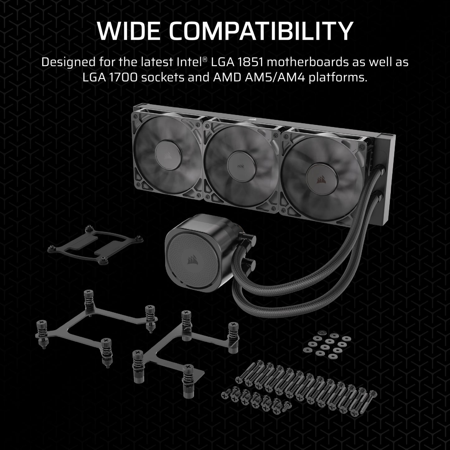 Corsair Nautilus 360 RS Motherboard All-in-one liquid cooler Black
