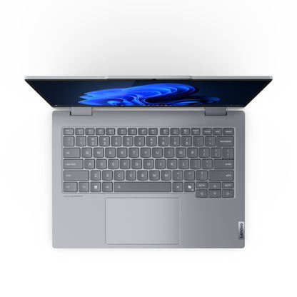 Lenovo ThinkBook 14 2-in-1 G5 IAU Intel Core Ultra 7 255U Hybrid (2-in-1) 35.6 cm (14") Touchscreen WUXGA 16 GB DDR5-SDRAM 512 GB SSD Wi-Fi 6E (802.11ax) Windows 11 Pro UK English Grey