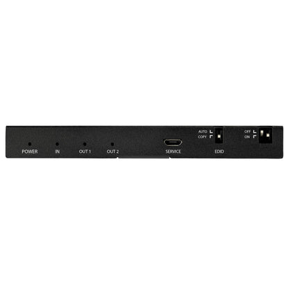 StarTech.com 2-Port HDMI Splitter (1x2) - 4K 60Hz UHD HDMI 2.0 Audio Video Splitter w/ Scaler & Audio Extractor (3.5mm/SPDIF) - Dual HDMI Splitter (1-In 2-Out) - EDID Copy - TV/Projector