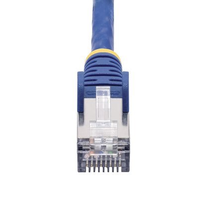 StarTech.com 50cm Blue CAT8 Ethernet Cable, Snagless RJ45, 25G/40G, 2000MHz, 100W PoE++, S/FTP, 26AWG Pure Bare Copper Wire, LSZH, Shielded Network Patch Cord w/Strain Reliefs, Individually Tested