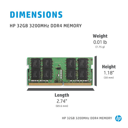 HP 32 GB 3200MHz DDR4 memory module 260-pin SO-DIMM