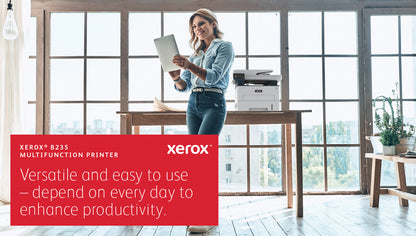 Xerox B235 A4 34ppm Wireless Duplex Copy/Print/Scan/Fax PS3 PCL5e/6 ADF 2 Trays Total 251 Sheets UK