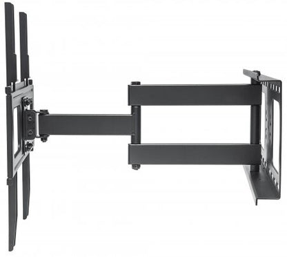 Manhattan Wall Mount for TV & Monitors (Full Motion), For screens 32" to 55", VESA compatibility: all between 200x200mm to 400x400mm - check the dimensions of the four mounting holes on back of screen to ensure it fits, Max 50kg, Black, Bracket, Lifetime
