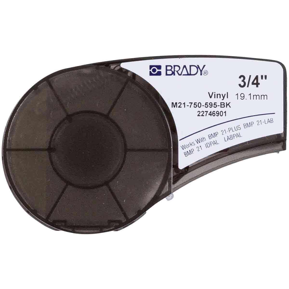 Brady M21-750-595-BK printer label Black Self-adhesive printer label