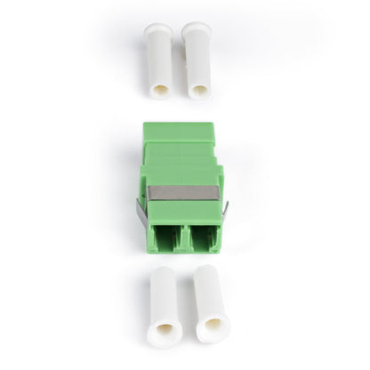 StarTech.com LC to LC Coupler 10 Pack, OS2 Single Mode SC Footprint LC Fiber Optic Coupler without Flange, LC/APC Duplex Adapter