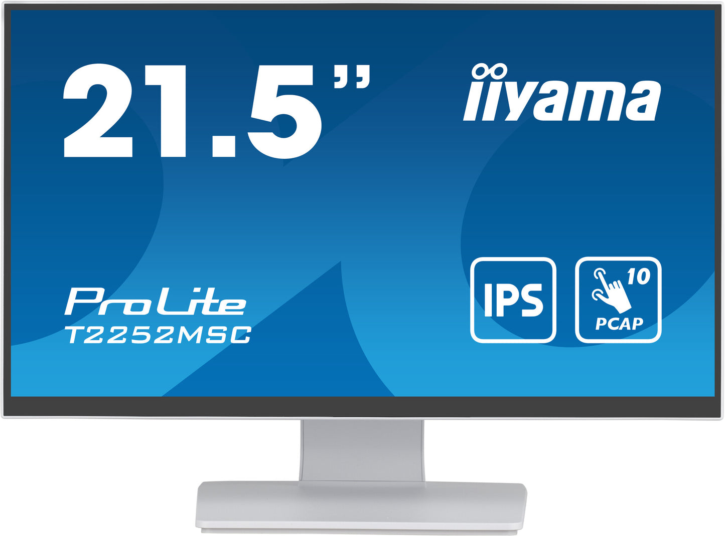 iiyama ProLite T2252MSC-W2 computer monitor 54.6 cm (21.5") 1920 x 1080 pixels Full HD LCD Touchscreen Table White