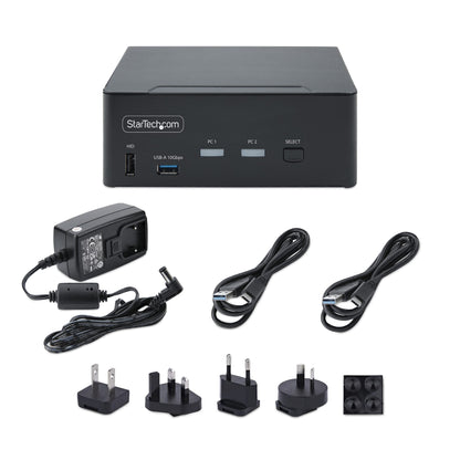 StarTech.com P2CDD143-KVM-SWITCH KVM switch Black