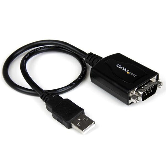 StarTech.com 6ft (1.8m) 1-Port Professional USB to Serial Adapter Cable with COM Retention, USB to RS232 Adapter - TAA