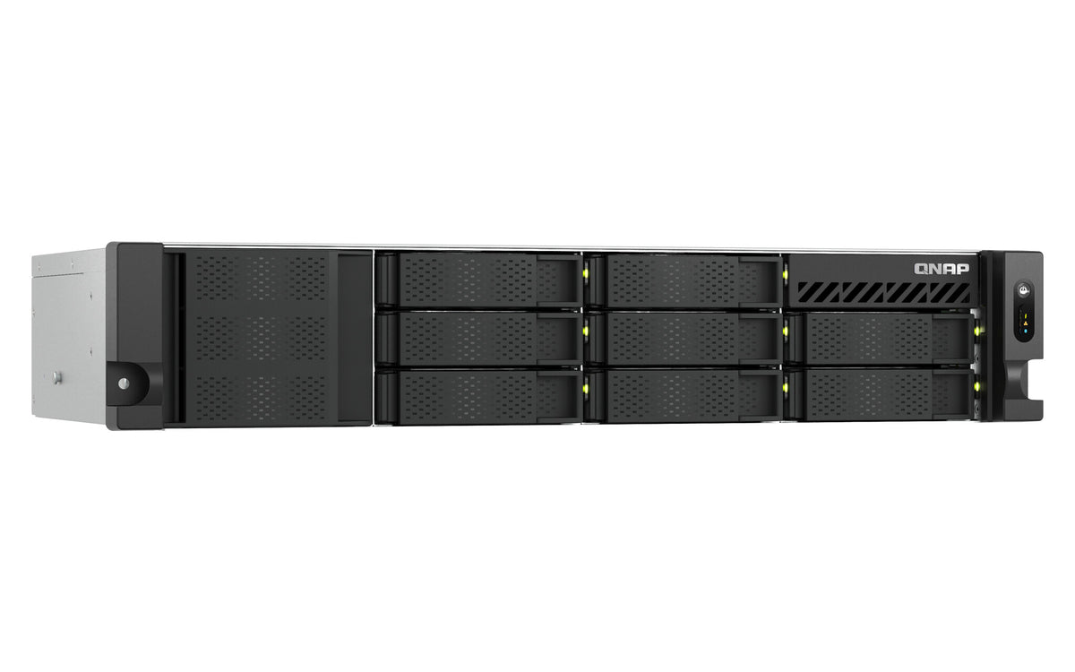 QNAP TS-855EU-8G NAS/storage server Rack (2U) Intel Atom® C5125 8 GB DDR4 0 TB QuTS hero Black