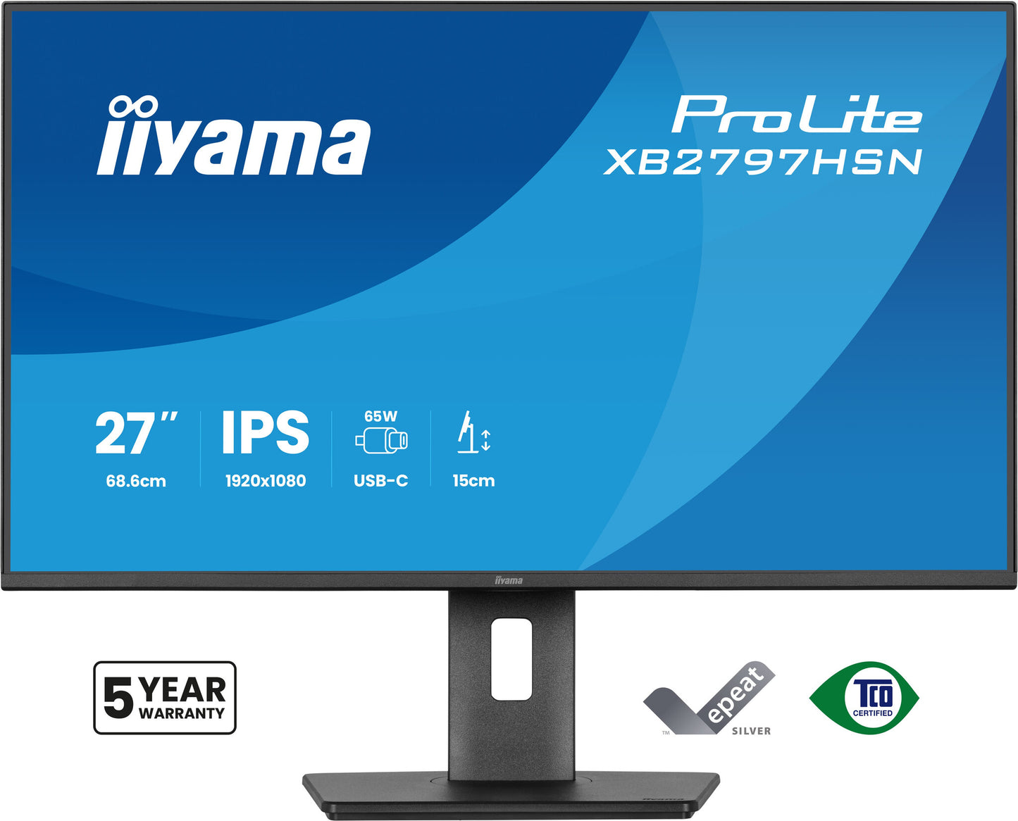 iiyama ProLite XB2797HSN-B1 computer monitor 68.6 cm (27") 1920 x 1080 pixels Full HD LCD Black