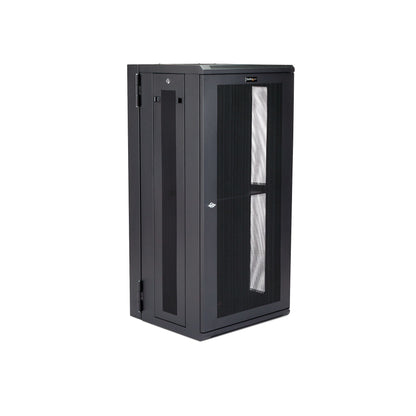 StarTech.com 4-Post 26U Wall Mount Network Cabinet with 1U Shelf, 19" Hinged Wall-Mounted Server Rack for Data / AV / Electronics / Computer Equipment, Flexible Vented Rack Enclosure