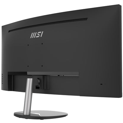 MSI Pro MP341CQ 34 Inch Curved Monitor, 1500R, UWQHD (3440 x 1440), 21:9, 100Hz, VA, 4ms, HDMI, VGA, Built-in Speakers, Anti-Glare, Anti-Flicker, Less Blue light, TÜV Certified, VESA, Kensington, Black