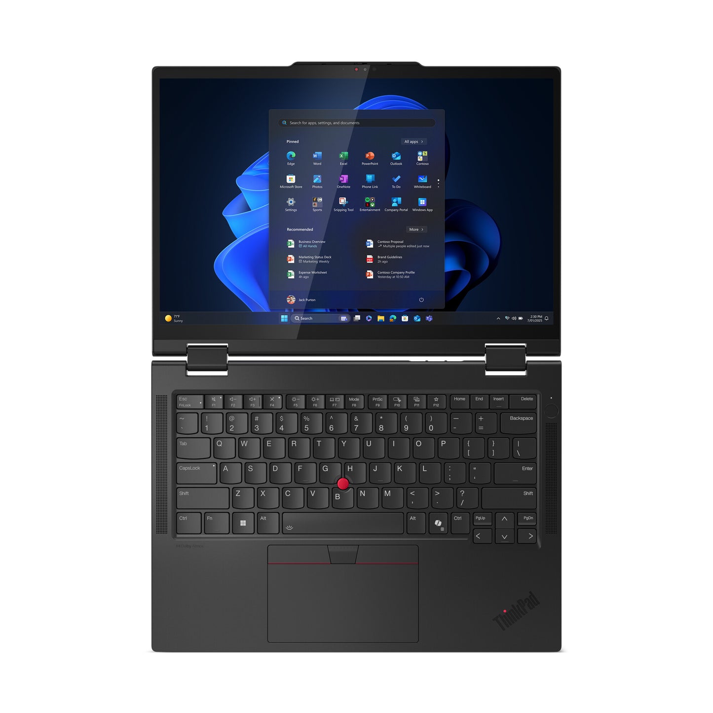 Lenovo ThinkPad T14s 2-in-1 Gen 1 Intel Core Ultra 7 255U Hybrid (2-in-1) 35.6 cm (14") Touchscreen WUXGA 16 GB LPDDR5x-SDRAM 512 GB SSD Wi-Fi 7 (802.11be) Windows 11 Pro English Black