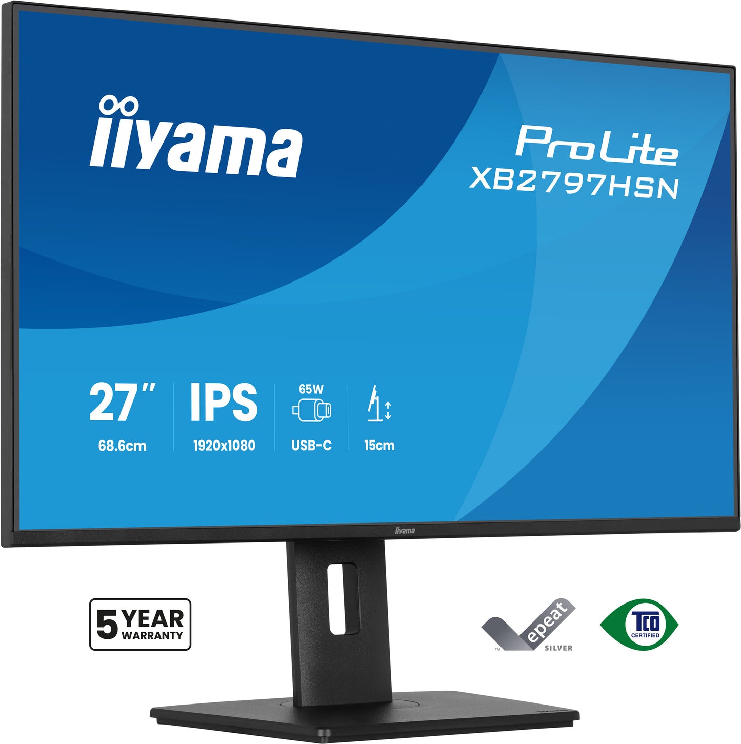 iiyama ProLite XB2797HSN-B1 computer monitor 68.6 cm (27") 1920 x 1080 pixels Full HD LCD Black