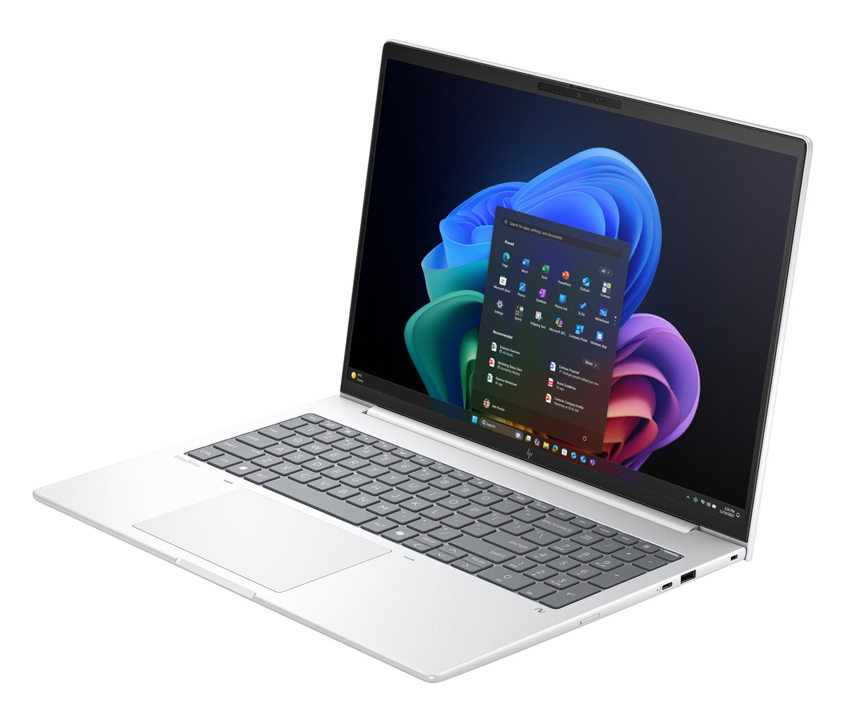 HP EliteBook 8 G1i 16 inch Notebook Next Gen AI PC Wolf Pro Security Edition Copilot+ PC Intel Core Ultra 7 256V Laptop 40.6 cm (16") WUXGA 16 GB LPDDR5x-SDRAM 512 GB SSD Wi-Fi 7 (802.11be) Windows 11 Pro Silver