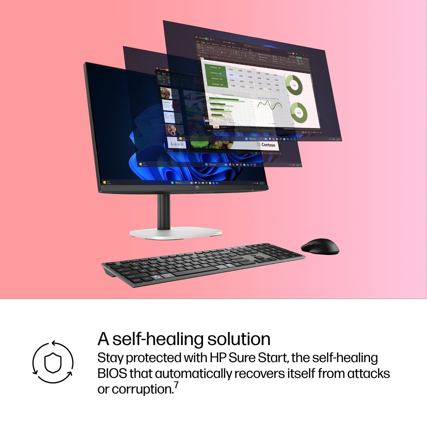 HP ProStudio 4 All-in-One G1i 23.8 inch Desktop AI PC Intel Core Ultra 5 60.5 cm (23.8") 1920 x 1080 pixels 24 GB DDR5-SDRAM Windows 11 Pro Wi-Fi 6E (802.11ax)