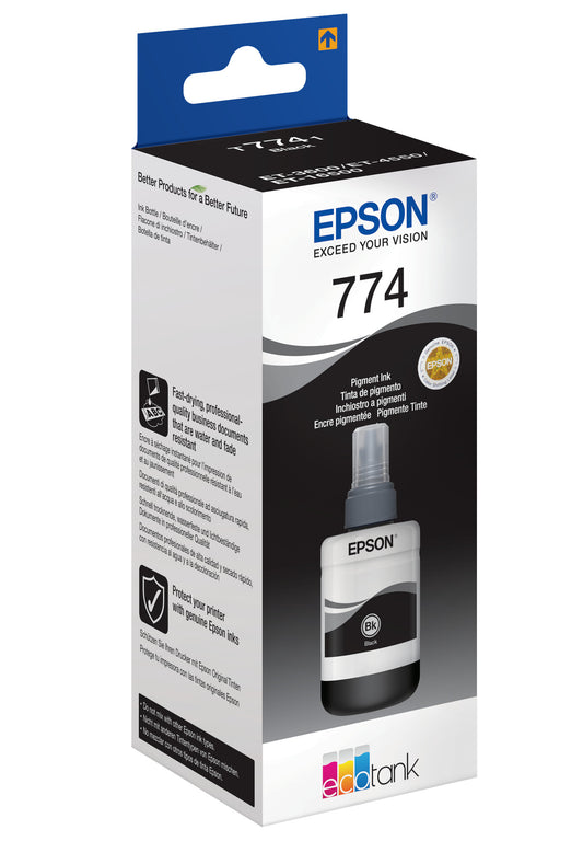 Epson 774 EcoTank Pigment Black ink bottle