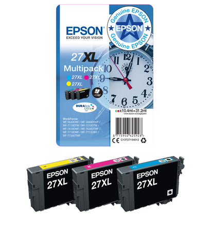 Epson Alarm clock Multipack 3-colour 27 DURABrite Ultra Ink