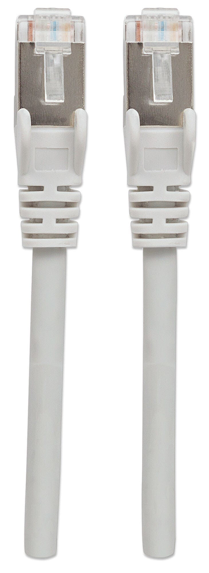 Intellinet Network Patch Cable, Cat6, 10m, Grey, Copper, S/FTP, LSOH / LSZH, PVC, RJ45, Gold Plated Contacts, Snagless, Booted, Lifetime Warranty
