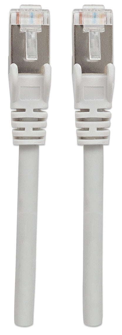Intellinet Network Patch Cable, Cat6, 10m, Grey, Copper, S/FTP, LSOH / LSZH, PVC, RJ45, Gold Plated Contacts, Snagless, Booted, Lifetime Warranty