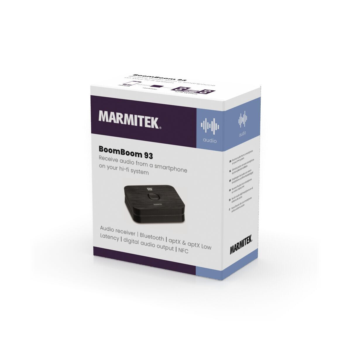 Marmitek BoomBoom 93 - Bluetooth receiver - AptX - NFC