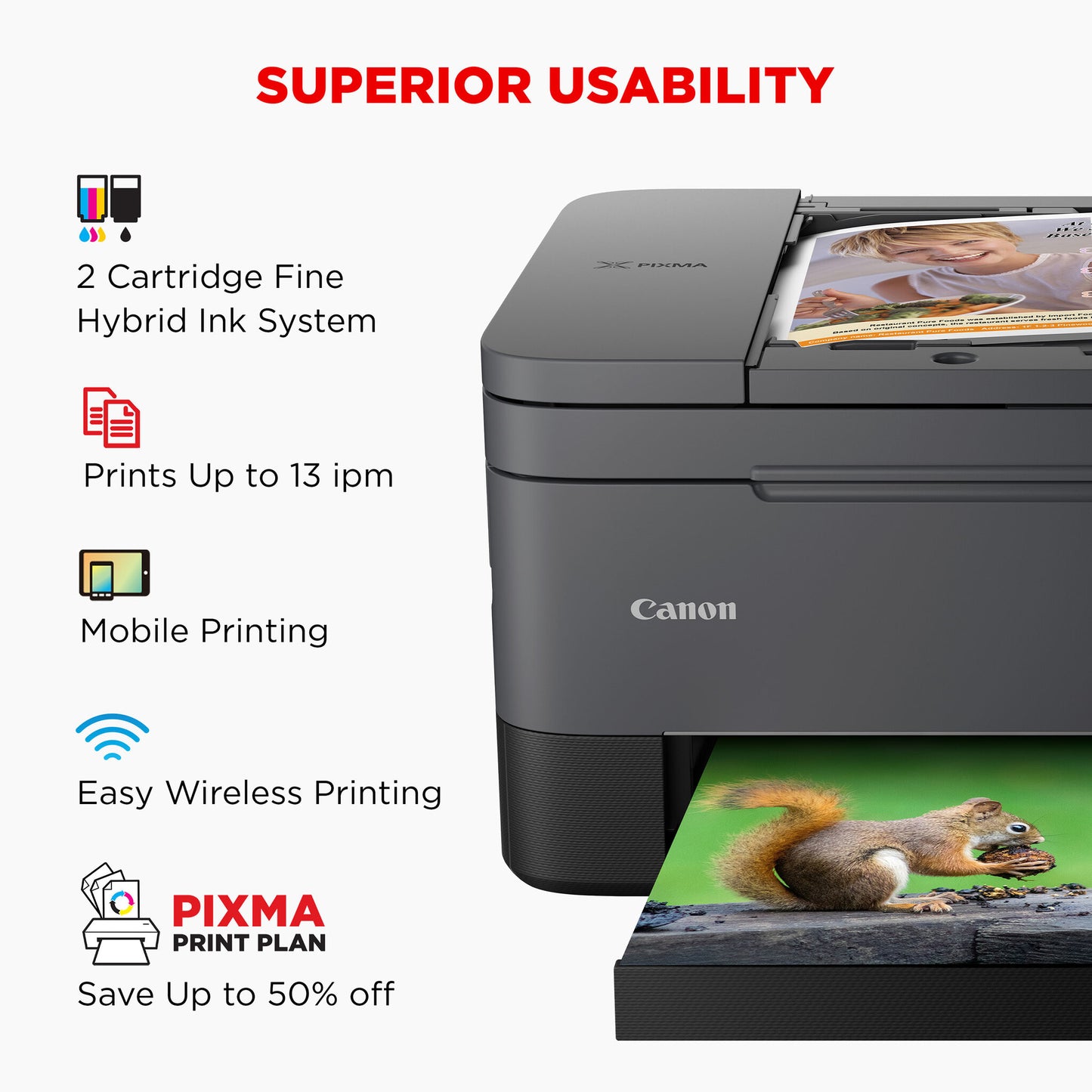 Canon PIXMA TS7450i BK inkjet printer Colour 4800 x 1200 DPI A4 Wi-Fi