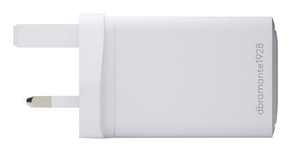dbramante1928 IT - UK W. Charger - 2xUSB-C 70W + 1xUSB-A - WHT