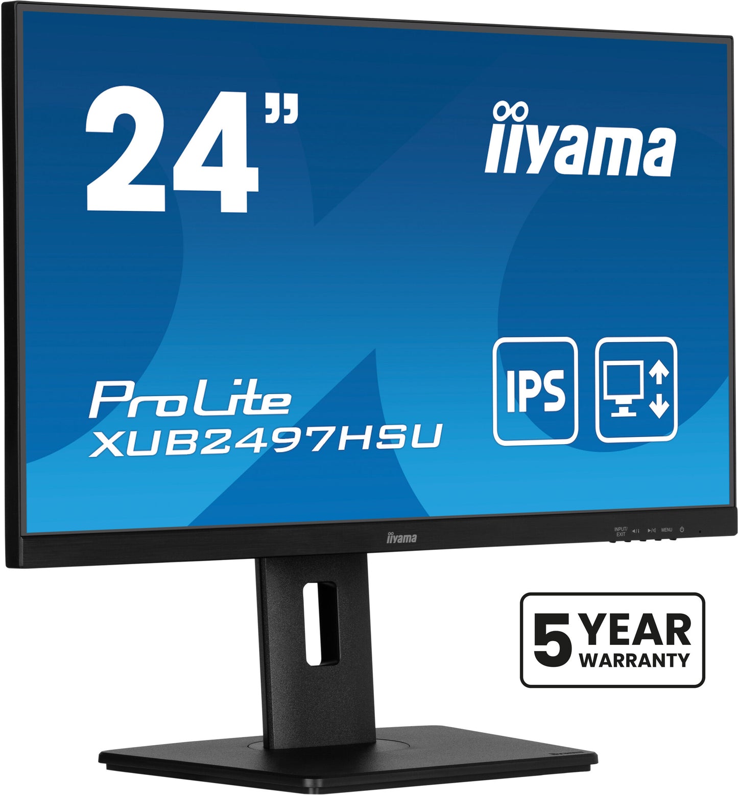 iiyama XUB2497HSU-B2 computer monitor 60.5 cm (23.8") 1920 x 1080 pixels Full HD LED Black