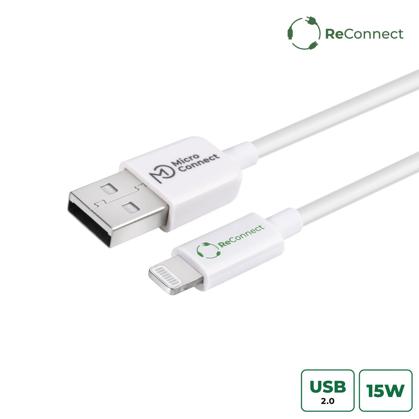 Microconnect ECO-LIGHTNING0.5 lightning cable 0.5 m White