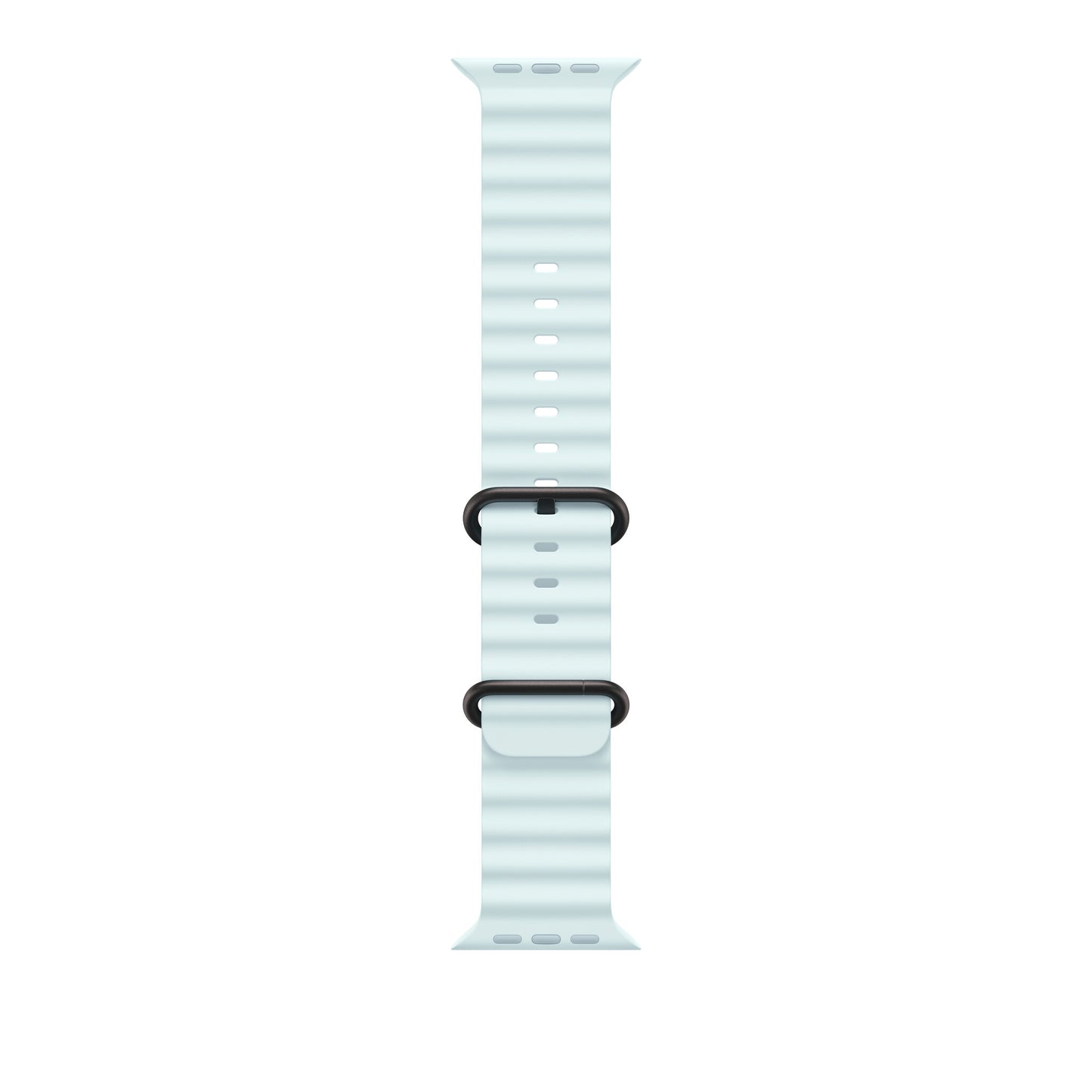 Apple 49mm Ice Blue Ocean Band - Black Titanium Finish