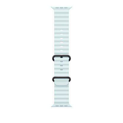 Apple 49mm Ice Blue Ocean Band - Black Titanium Finish
