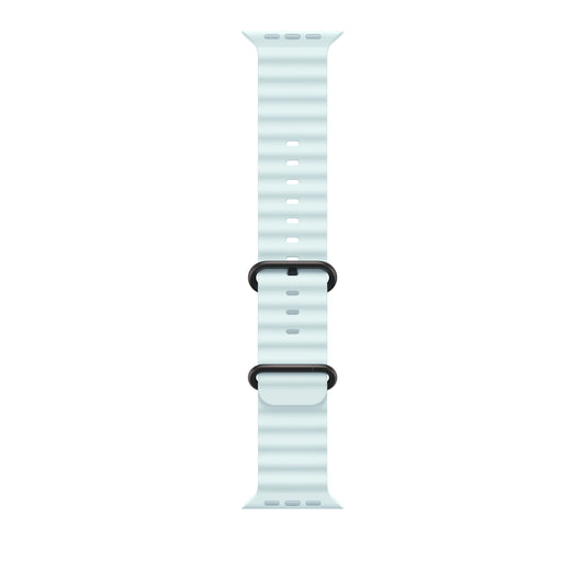 Apple 49mm Ice Blue Ocean Band - Black Titanium Finish