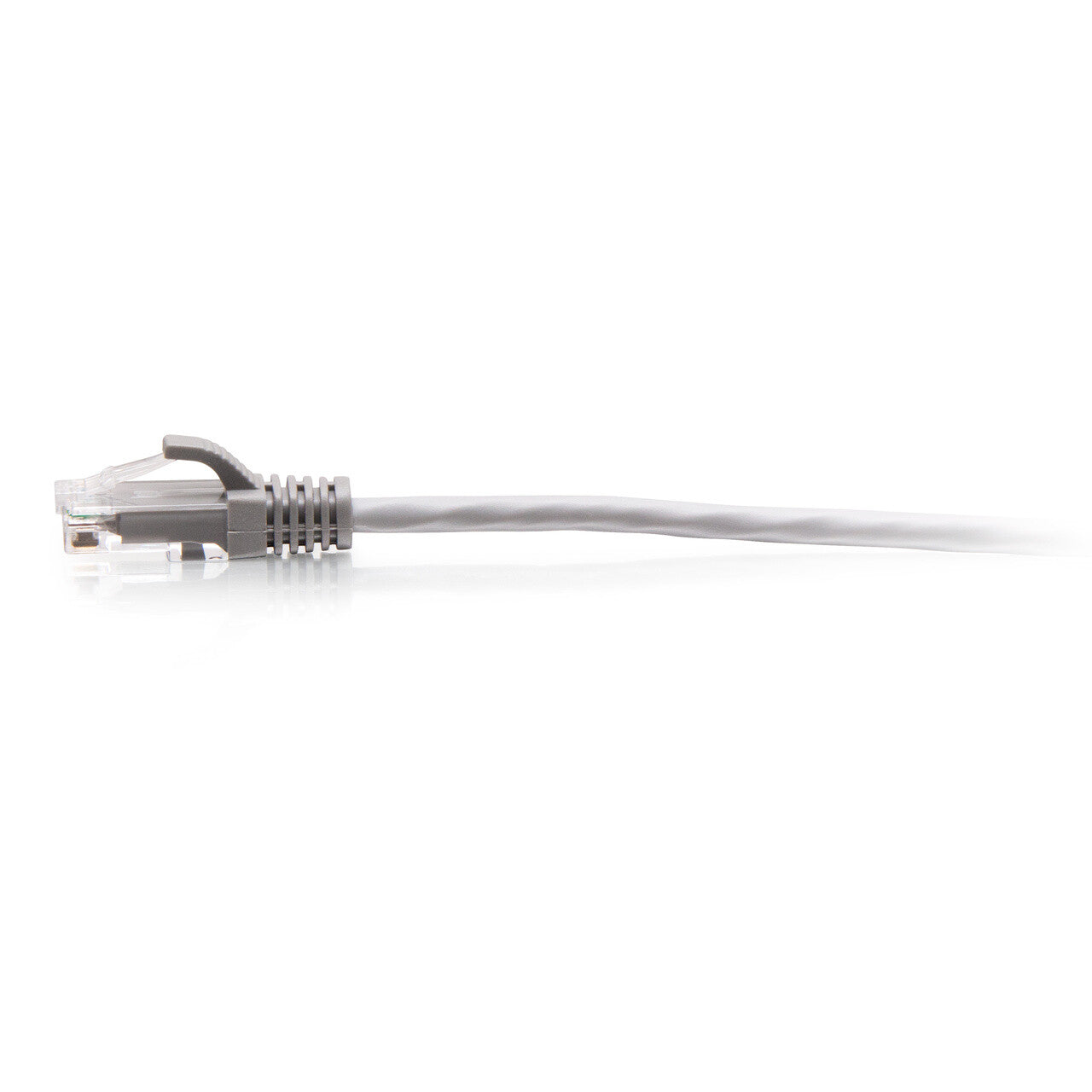C2G 1ft (0.3m) Cat6a Snagless Unshielded (UTP) Slim Ethernet Patch Cable - Gray
