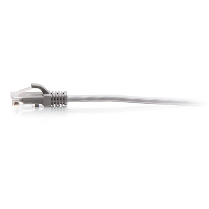 C2G 1ft (0.3m) Cat6a Snagless Unshielded (UTP) Slim Ethernet Patch Cable - Gray