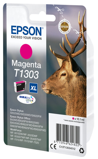 Epson Stag T1303 DURABrite Ultra Single Magenta Ink