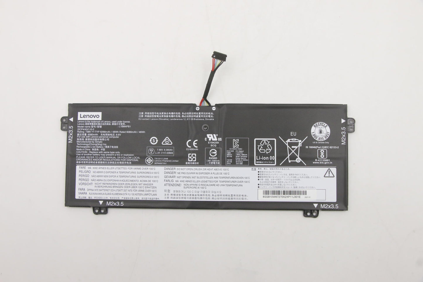 Lenovo 5B10W67229 laptop spare part Battery