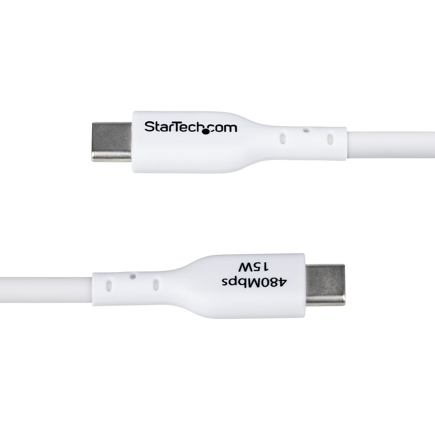 StarTech.com 3m (9.8ft) USB-A to USB-C Charging Cable, Charge & Sync, 3A, USB 2.0, TPE Jacket - White USB Charging Cord