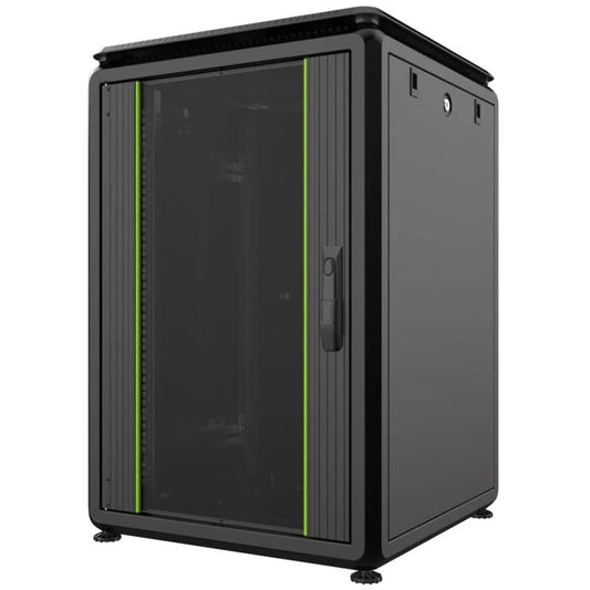 Lanview RDL16U66BL rack cabinet 16U Freestanding rack Black